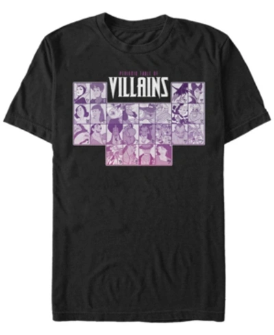 Fifth Sun Men's Villains Periodic Table Of Villains Group Shot Short Sleeve T- Shirt In Black