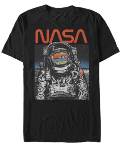 Fifth Sun Nasa Men's Astronaut Poster Short Sleeve T- Shirt In Black