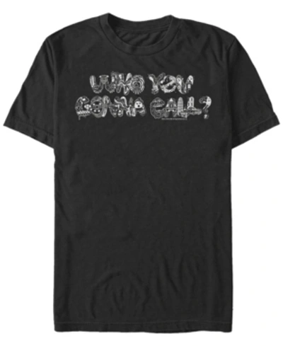Fifth Sun Men's Who You Gonna Call Text Short Sleeve T- Shirt In Black