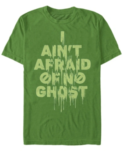 Fifth Sun Men's Ain't Afraid Of No Ghost Slime Text Short Sleeve T- Shirt In Emerald