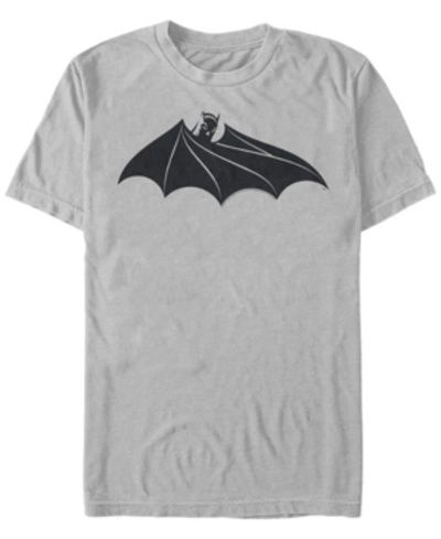 Fifth Sun Dc Men's Batman Cape Logo Short Sleeve T-shirt In Gray