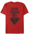 FIFTH SUN DC MEN'S DAD YOU'RE MY SUPERMAN SHORT SLEEVE T-SHIRT