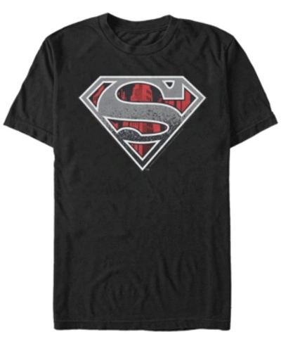 Fifth Sun Dc Men's Superman Concrete Logo Short Sleeve T-shirt In Black