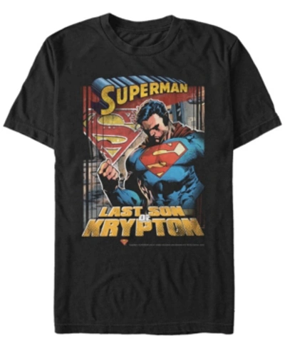 Fifth Sun Dc Men's Superman Last Son Of Krypton Short Sleeve T-shirt In Black