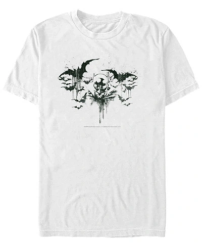 Fifth Sun Dc Men's Batman Paint Bats Short Sleeve T-shirt In White