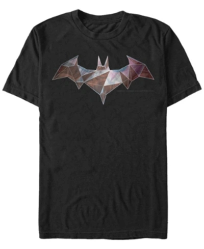 Fifth Sun Dc Men's Batman Geometric Bat Logo Short Sleeve T-shirt In Black