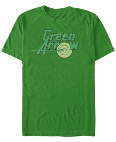 Fifth Sun Dc Men's Green Arrow Target Logo Short Sleeve T-shirt In Kelly