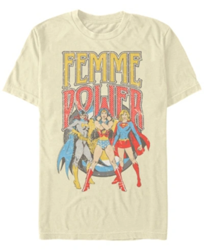 Fifth Sun Dc Men's Justice League Femme Power Short Sleeve T-shirt In Natural
