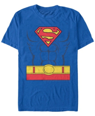 Fifth Sun Dc Men's Superman Costume Short Sleeve T-shirt In Royal