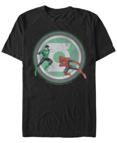 Fifth Sun Dc Men's Green Lantern Atrocitus Battle Pose Short Sleeve T-shirt In Black