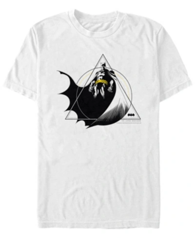 Fifth Sun Dc Men's Geometric Batman Power Pose Short Sleeve T-shirt In White