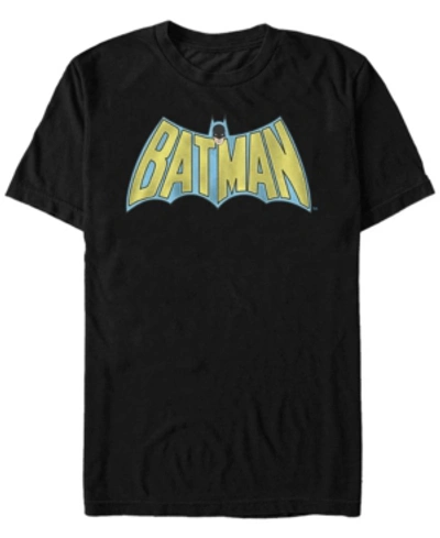 Fifth Sun Dc Men's Batman Retro Cape Logo Short Sleeve T-shirt In Black