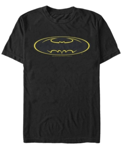 Fifth Sun Dc Men's Batman Outline Logo Short Sleeve T-shirt In Black