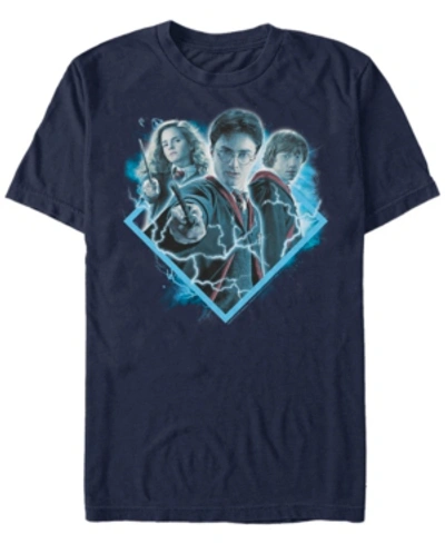 Fifth Sun Harry Potter The Half-blooded Prince Potter Trio Little And Big Boy Short Sleeve T-shirt In Navy