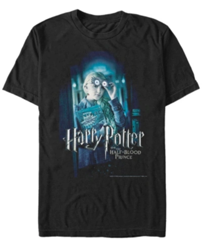 Fifth Sun Harry Potter Men's Half-blood Prince Luna Lovegood Portrait Short Sleeve T-shirt In Black