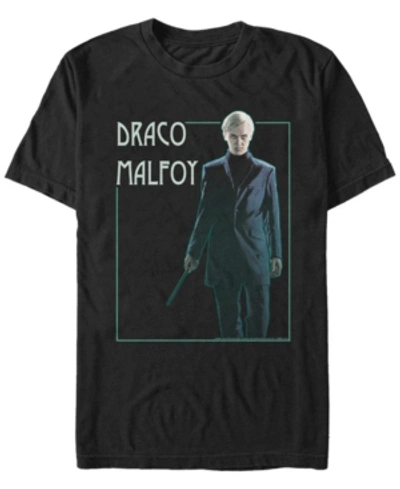 Fifth Sun Harry Potter Men's Draco Malfoy Portrait Short Sleeve T-shirt In Black
