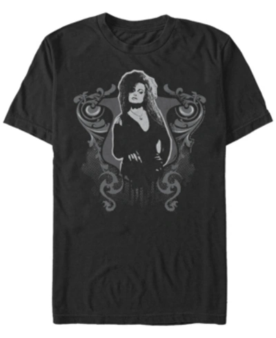 Fifth Sun Harry Potter Men's Bellatrix Lestrange Dark Arts Short Sleeve T-shirt In Black