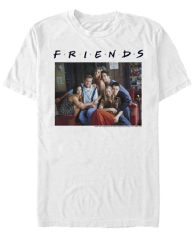 Fifth Sun Friends Men's Couch Group Portrait Short Sleeve T-shirt In White