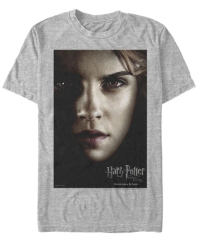 Fifth Sun Harry Potter Men's Deathly Hallows Ron Weasley Big Face Poster Short Sleeve T-shirt In Silver-tone