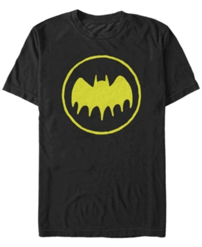 Fifth Sun Dc Men's Batman Circle Logo Short Sleeve T-shirt In Black