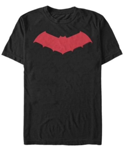 Fifth Sun Dc Men's Batman Solid Bat Logo Short Sleeve T-shirt In Black