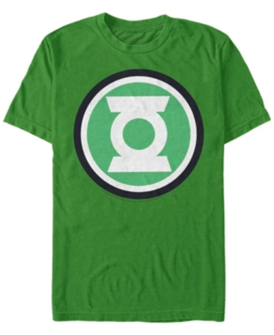 Fifth Sun Dc Men's Green Lantern Classic Circle Logo Short Sleeve T-shirt In Kelly