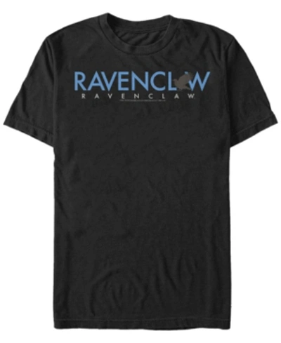 Fifth Sun Harry Potter Men's Ravenclaw Text Logo Short Sleeve T-shirt In Black