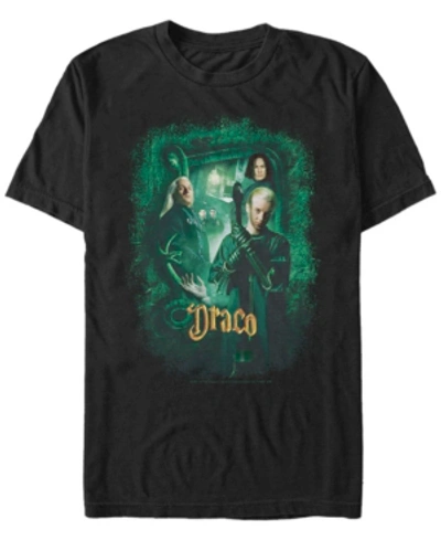 Fifth Sun Harry Potter Men's Chamber Of Secrets Draco Malfoy Poster Short Sleeve T-shirt In Black