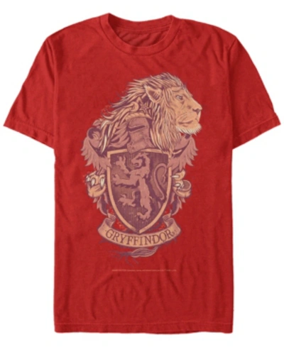 Fifth Sun Men's Gryffindor Crest Short Sleeve Crew T-shirt In Red