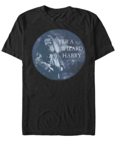 Fifth Sun Men's Yer A Wizard Short Sleeve Crew T-shirt In Black