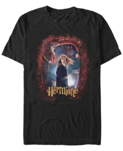 Fifth Sun Harry Potter Men's Chamber Of Secrets Hermione Poster Short Sleeve T-shirt In Black
