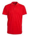 Galaxy By Harvic Men's Tagless Dry-fit Moisture-wicking Polo Shirt In Red