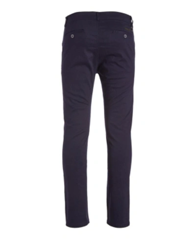 Galaxy By Harvic Mens Slim Fit Cotton Stretch Chino Pants In Navy