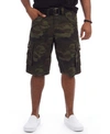 X-ray Belted Snap Button Cargo Shorts In Olive