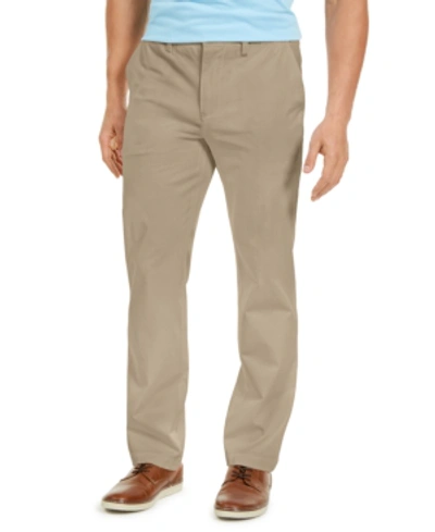 Club Room Men's Four-way Stretch Pants, Created For Macy's In Light Khaki