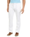 Club Room Men's Four-way Stretch Pants, Created For Macy's In Bright White