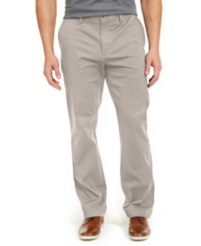 Club Room Men's Four-way Stretch Pants, Created For Macy's In Stone Wall