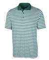 Cutter & Buck Forge Drytec Stripe Performance Polo In Green