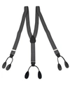 Status Men's Button-end Suspenders In Charcoal