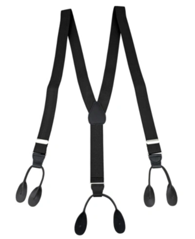 Status Men's Button-end Suspenders In Black