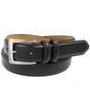 Status Men's Top Grain Leather Dress Belt In Black