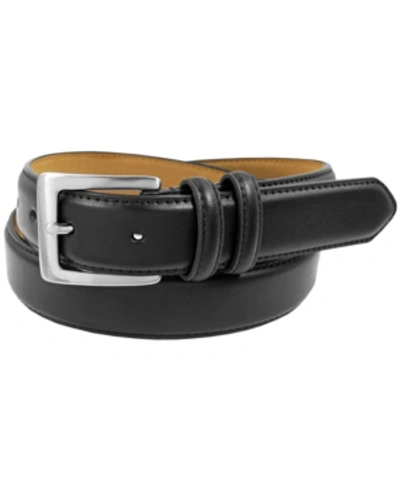 Status Men's Top Grain Leather Dress Belt In Black