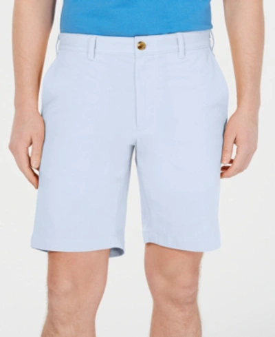 Club Room Men's Regular-fit 9" 4-way Stretch Shorts, Created For Macy's In Pearl Blue