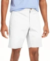 Club Room Men's Regular-fit 7" 4-way Stretch Shorts, Created For Macy's In Bright White
