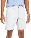 Club Room Men's Regular-fit 7" 4-way Stretch Shorts, Created For Macy's In Pearl Blue