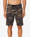 O'neill Men's Superfreak Camo Boardshorts In Green Camo