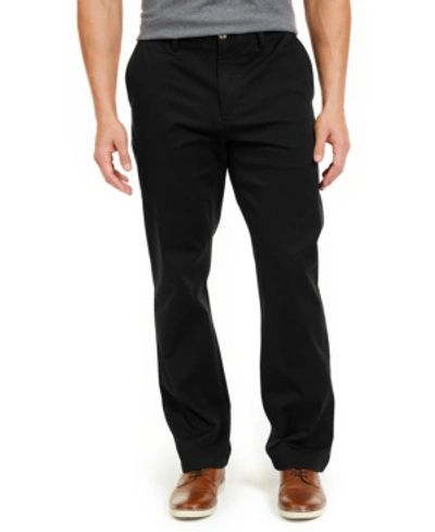 Club Room Men's Four-way Stretch Pants, Created For Macy's In Deep Black