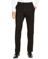 Alfani Men's Classic-fit Stretch Black Tuxedo Pants, Created For Macy's In Black
