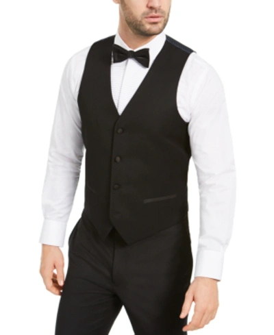 ALFANI MEN'S SLIM-FIT STRETCH TUXEDO VEST, CREATED FOR MACY'S