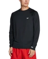Speedo Long-sleeve Rashguard Tee In  Black